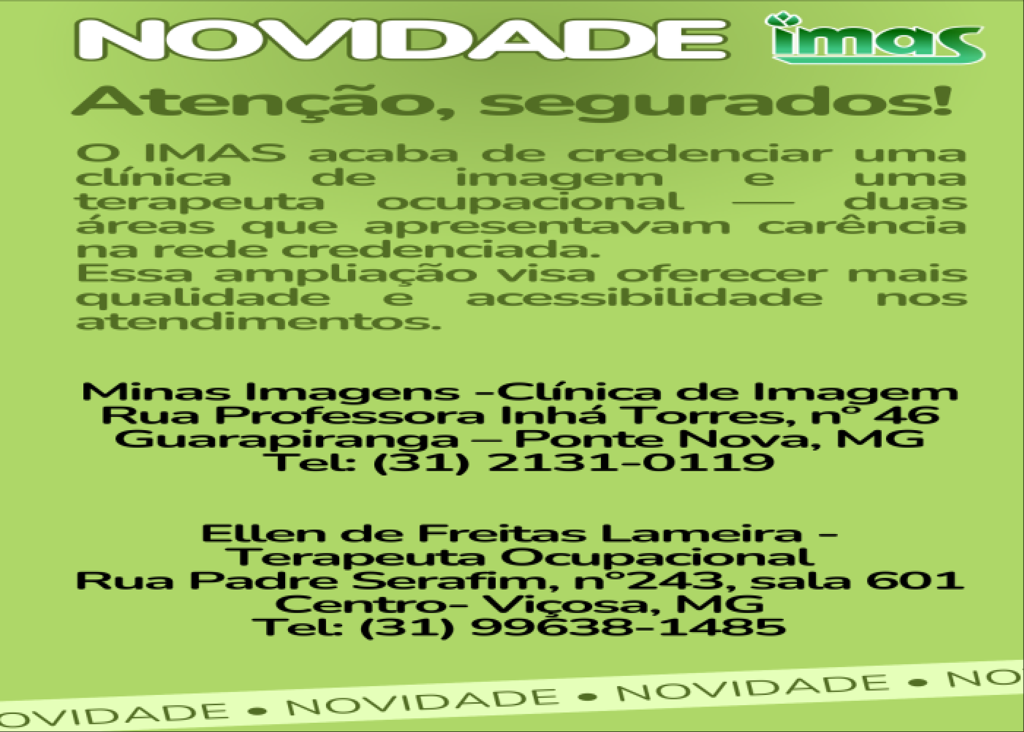 NOVIDADE - IMAS